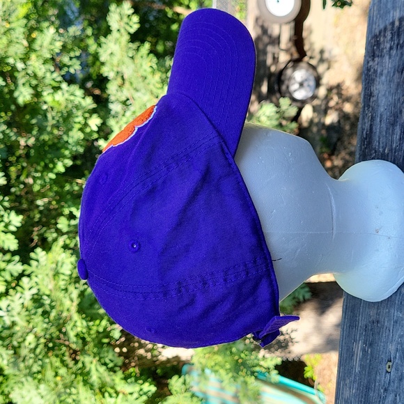Deep purple Clemson baseball cap w embroidered orange paw - Picture 8 of 14